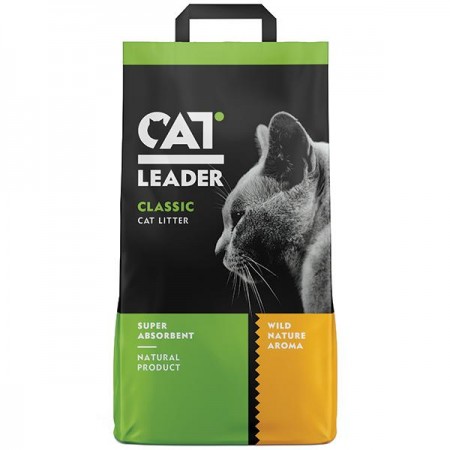 Cat Leader Classic Wild Nature ПОГЛИНАЮЧИЙ наповнювач для котячих туалетів 10 кг (801359)